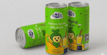 Palmyra Sprout Milkshake with Elachi | பனங்கிழங்கு மில்க் ஷேக்